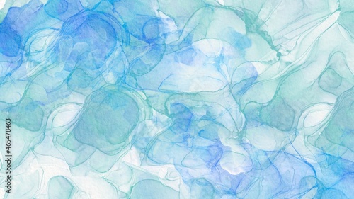 水模様　水彩背景素材