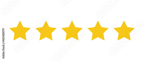 five-stars customer product rating review online marketplace vector icon