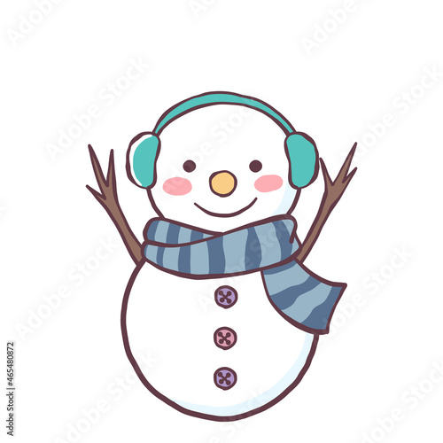 雪だるま耳あて