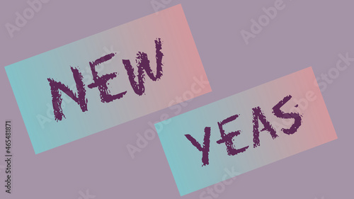 New year stylist font colour full background texture illustration