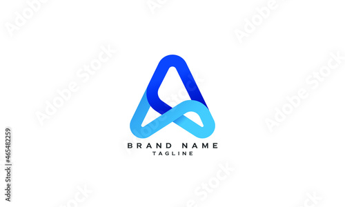 AX, XA, Abstract initial monogram letter alphabet logo design