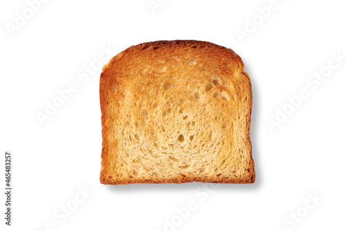 The plain toast, isolated on a white.
