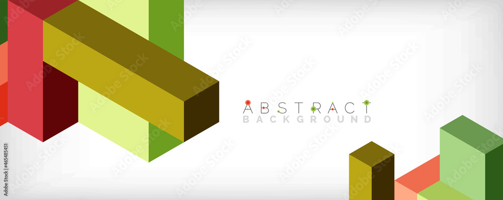 Abstract background. 3d cubes, cubic elements and blocks. Techno or business concept for wallpaper, banner, background, landing page Abstract background. 3d cubes, cubic elements and blocks. Techno or business concept for wallpaper, banner, background, landing page