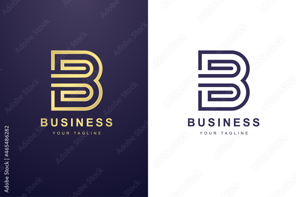 Initial Letter B Logo For Business or Media Company Initial Letter B Logo For Business or Media Company