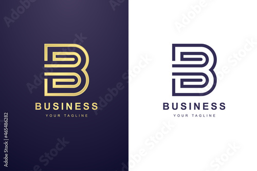 Initial Letter B Logo For Business or Media Company
