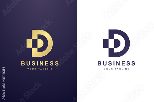Initial Letter D Logo For Business or Media Company