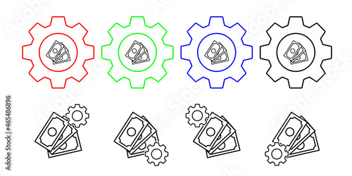 Meth, addictions vector icon in gear set illustration for ui and ux, website or mobile application