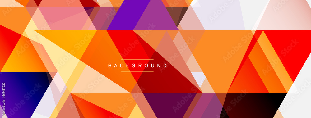 Mosaic triangles geometric background. Techno or business concept, pattern for wallpaper, banner, background, landing page Mosaic triangles geometric background. Techno or business concept, pattern for wallpaper, banner, background, landing page