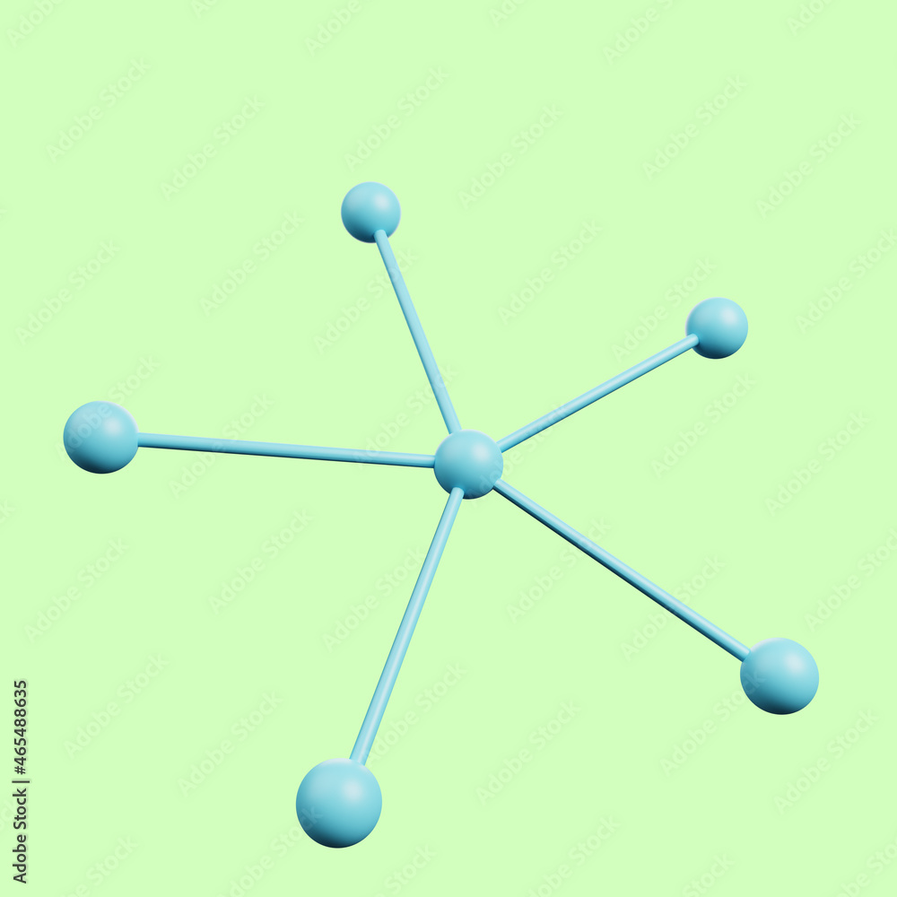3d illustration of simple icon physic 3d illustration of simple icon physic