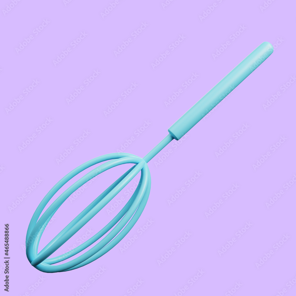 3d illustration of kitchenware stuff egg beater 3d illustration of kitchenware stuff egg beater