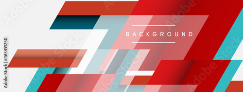 Vector background. Abstract overlapping color lines design with shadow effects. Illustration for wallpaper banner background or landing page