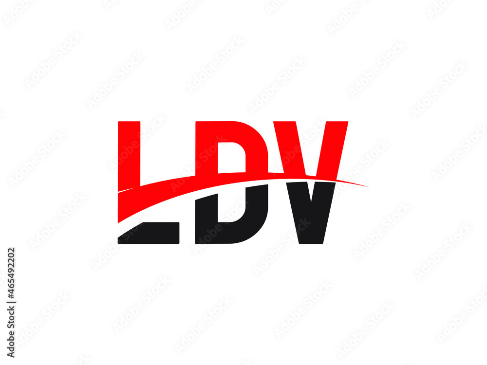 LDV Letter Initial Logo Design Vector Illustration