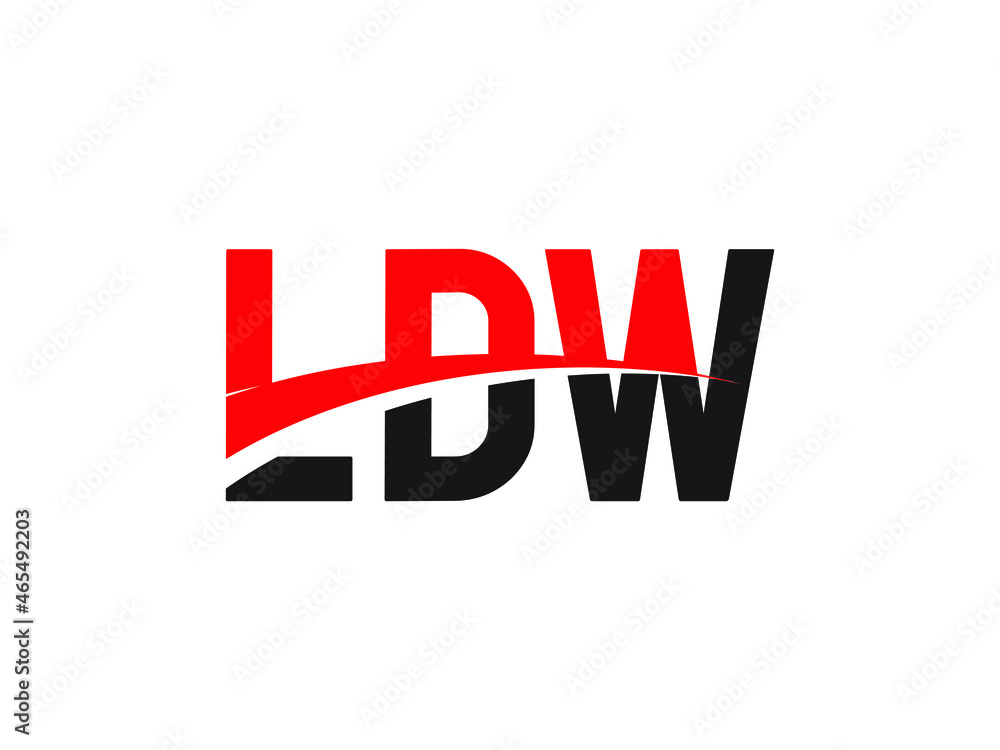 LDW Letter Initial Logo Design Vector Illustration LDW Letter Initial Logo Design Vector Illustration