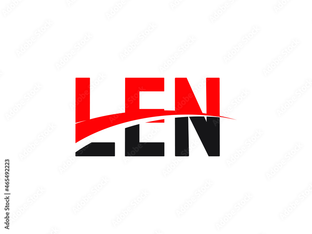 LEN Letter Initial Logo Design Vector Illustration LEN Letter Initial Logo Design Vector Illustration