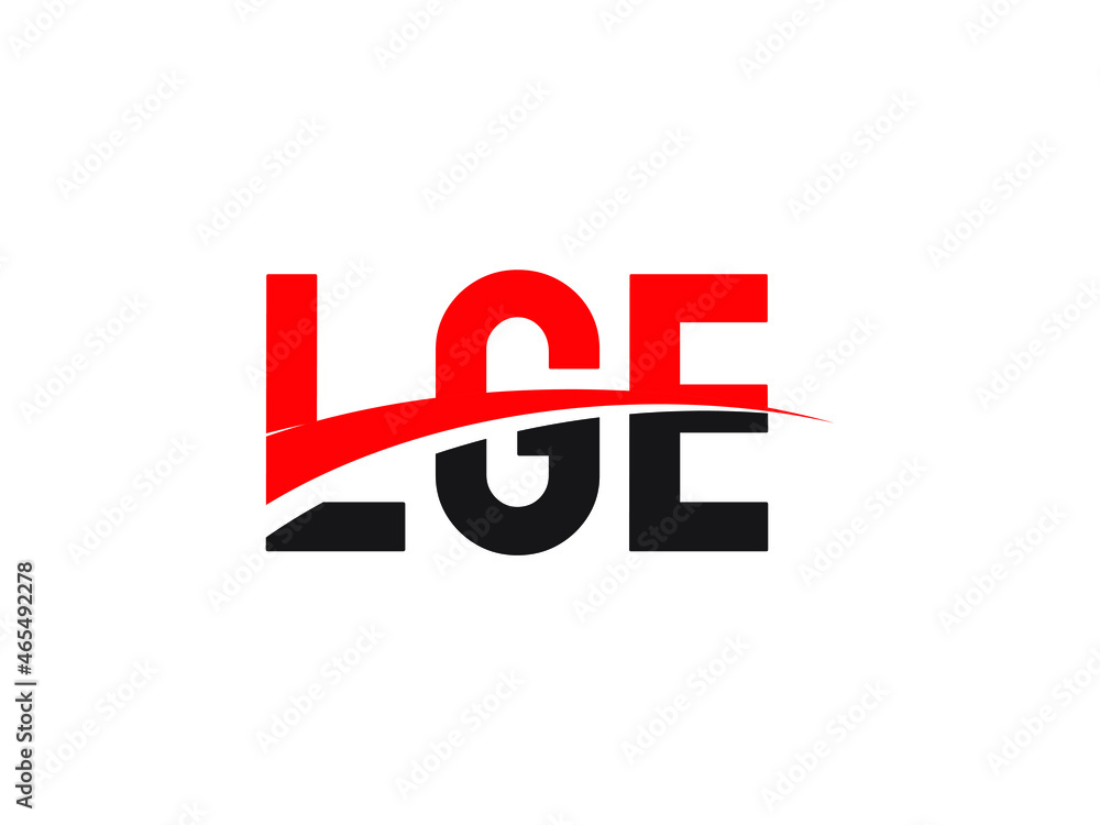 LGE Letter Initial Logo Design Vector Illustration LGE Letter Initial Logo Design Vector Illustration