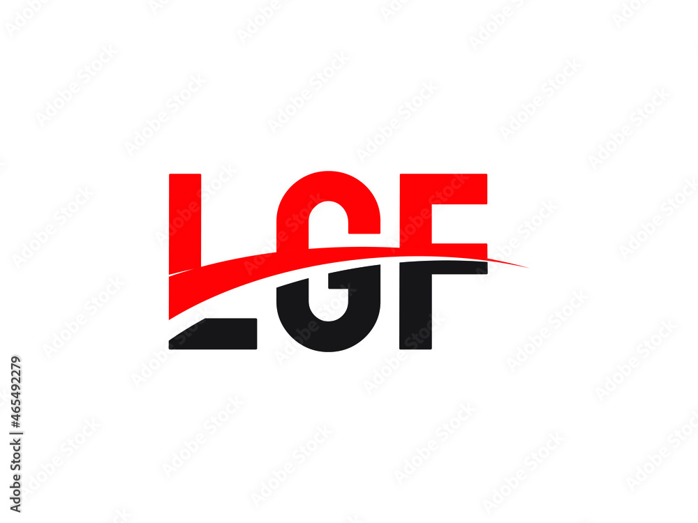LGF Letter Initial Logo Design Vector Illustration LGF Letter Initial Logo Design Vector Illustration