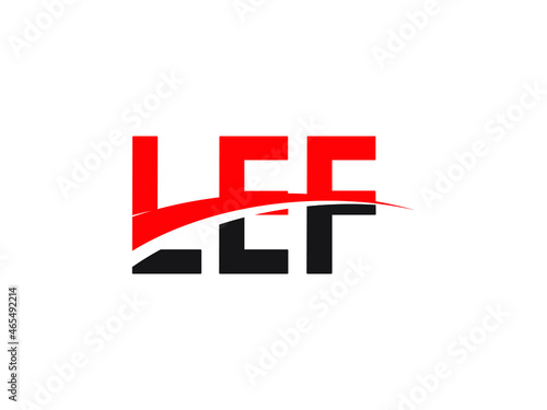 LEF Letter Initial Logo Design Vector Illustration