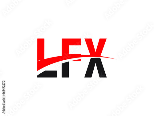 LFX Letter Initial Logo Design Vector Illustration