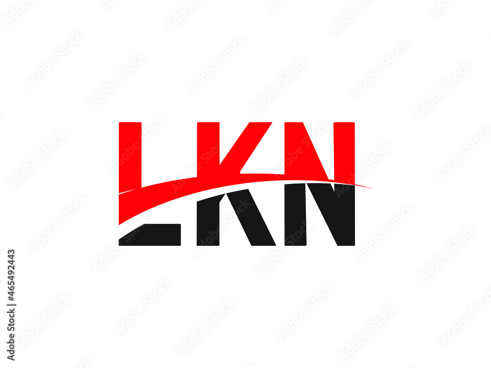 LKN Letter Initial Logo Design Vector Illustration LKN Letter Initial Logo Design Vector Illustration