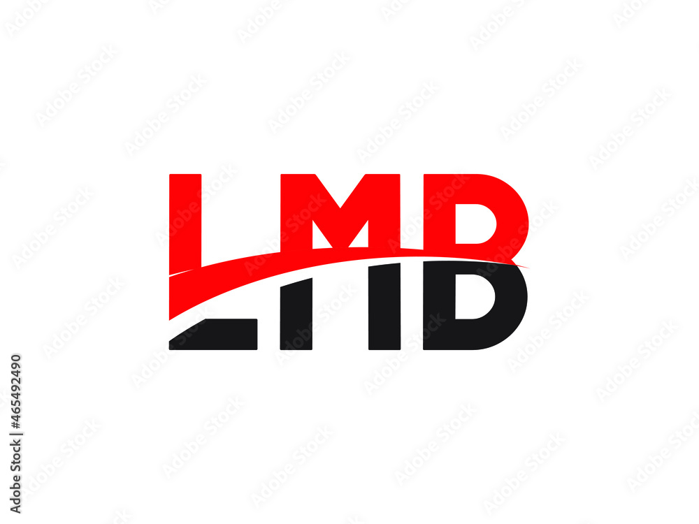 Fototapeta premium LMB Letter Initial Logo Design Vector Illustration