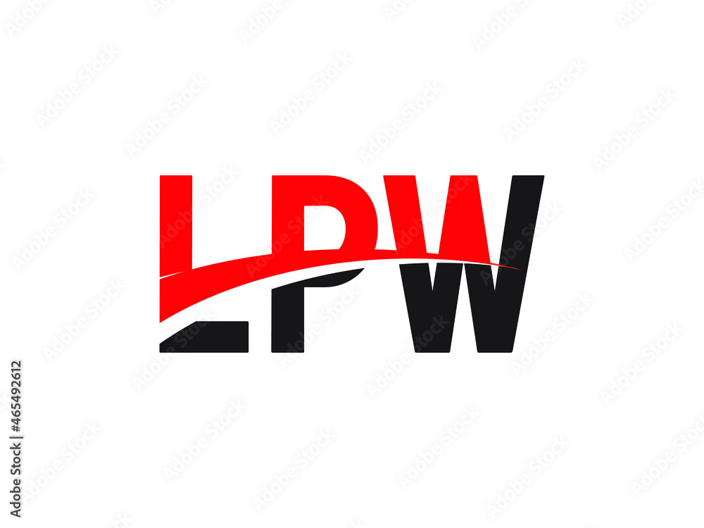 LPW Letter Initial Logo Design Vector Illustration LPW Letter Initial Logo Design Vector Illustration