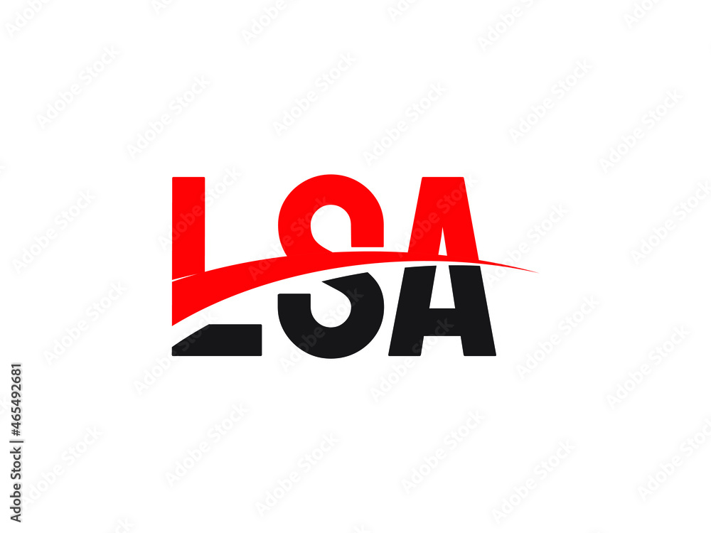 LSA Letter Initial Logo Design Vector Illustration LSA Letter Initial Logo Design Vector Illustration