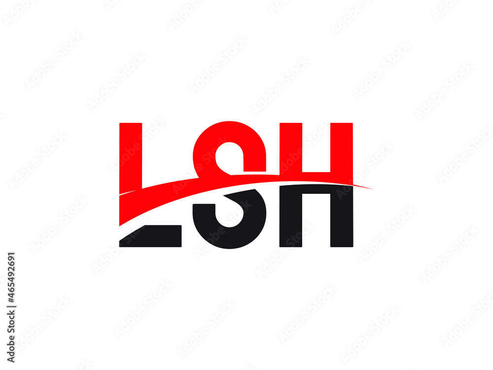 LSH Letter Initial Logo Design Vector Illustration LSH Letter Initial Logo Design Vector Illustration