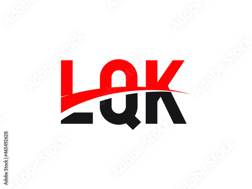 LQK Letter Initial Logo Design Vector Illustration