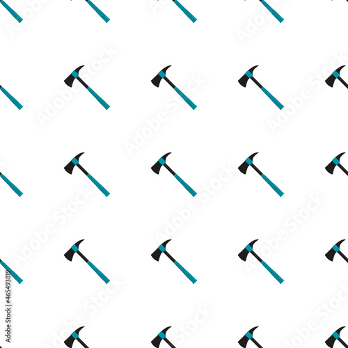 Illustration on theme pattern steel axes with wooden handle