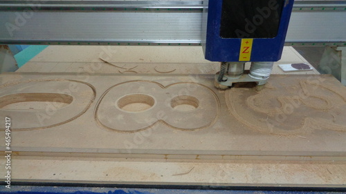 wood milling material processing work on the machine