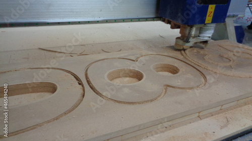 wood milling material processing work on the machine