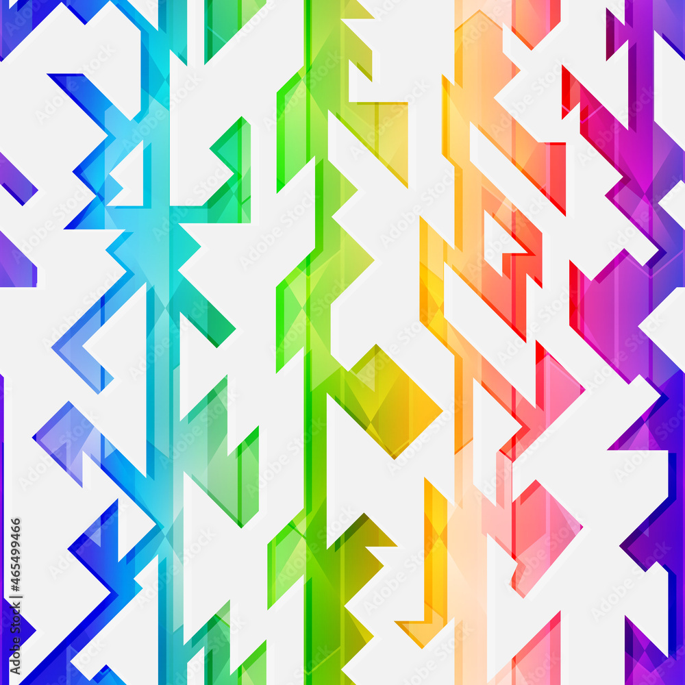 Geometric seamless pattern with colored background. Geometric seamless pattern with colored background.