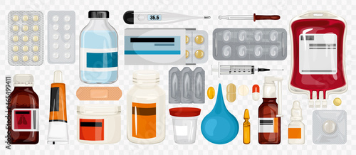 Healthcare Medication Icon Set