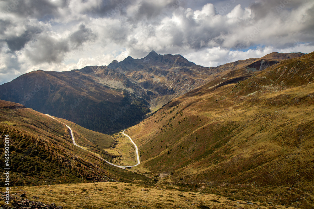 Passo Pennes view, Italy (Penser Joch, South Tyrol), Europe