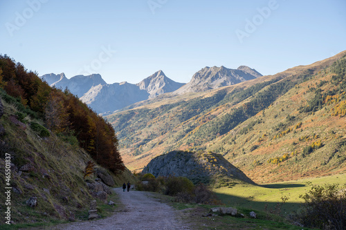 mountain landscape in autumn in pyrenees