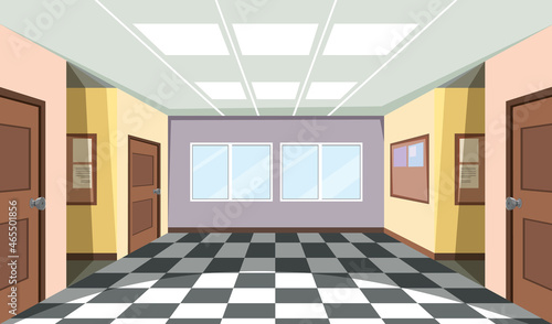Empty room interior design