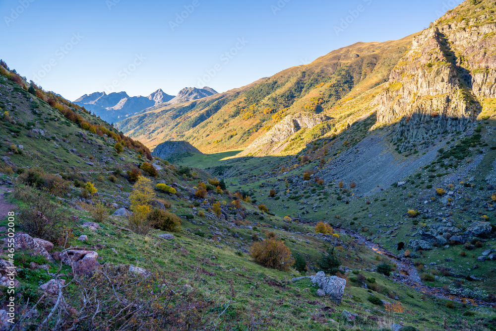 Naklejka premium mountain landscape in the pyrenees in autumn