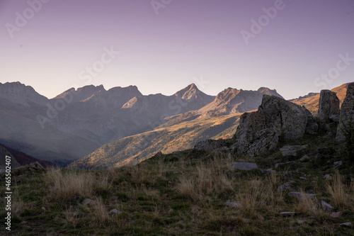 mountains landscape in the pyrenees
