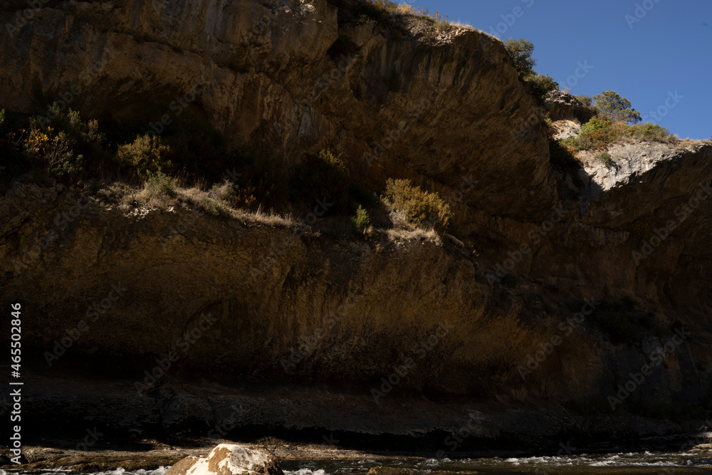 canyon river in the pyrenees canyon river in the pyrenees