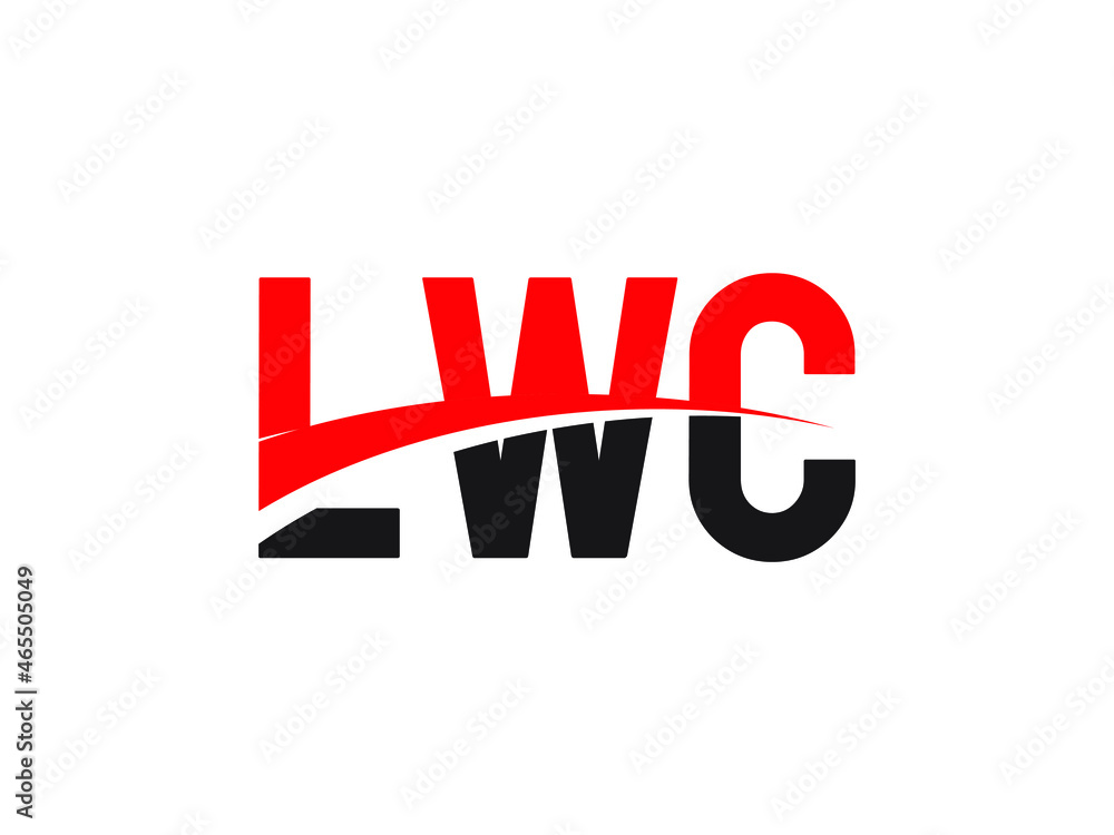 LWC Letter Initial Logo Design Vector Illustration