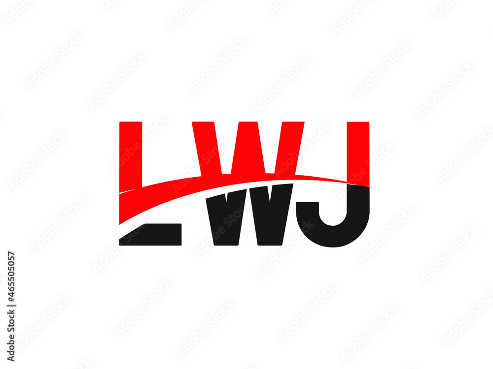 LWJ Letter Initial Logo Design Vector Illustration LWJ Letter Initial Logo Design Vector Illustration