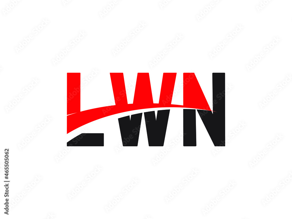 LWN Letter Initial Logo Design Vector Illustration