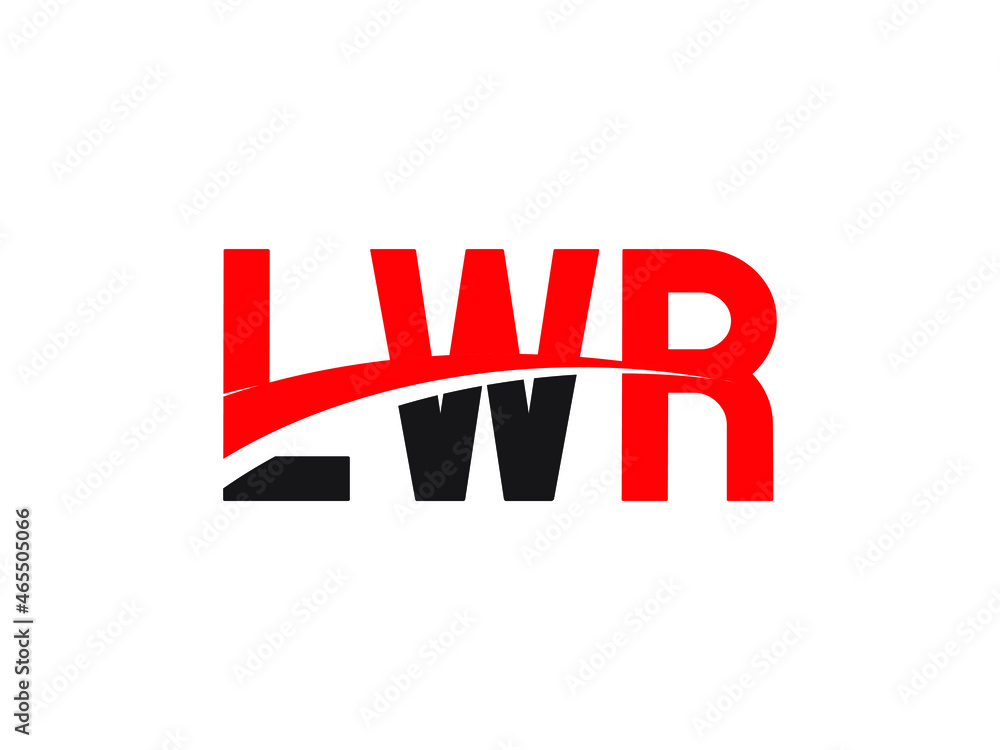LWR Letter Initial Logo Design Vector Illustration