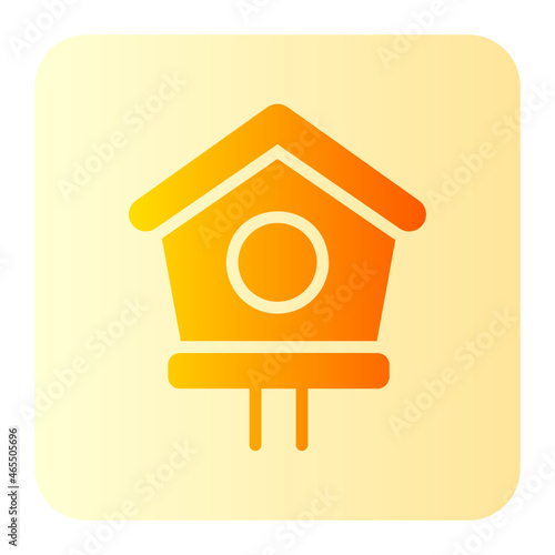 birdhouse gradient icon