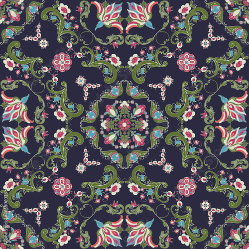 Rosemaling vector pattern 56