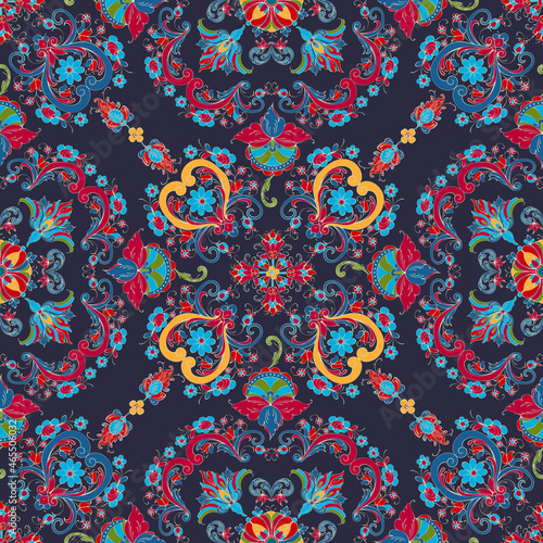 Rosemaling vector pattern 57