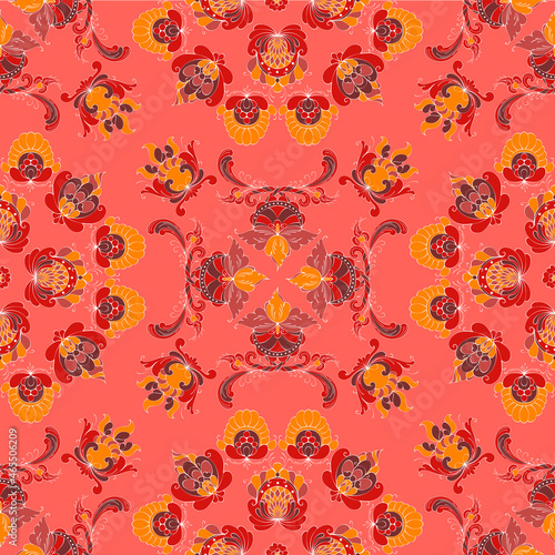 Rosemaling vector pattern 67