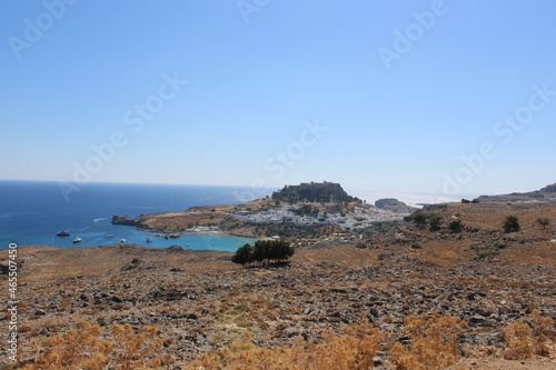 Lindos aus der Entfernung