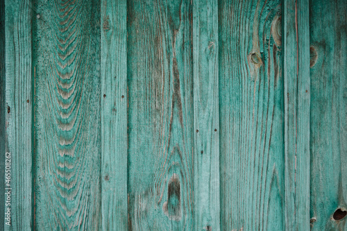 Background image of old green wooden boards