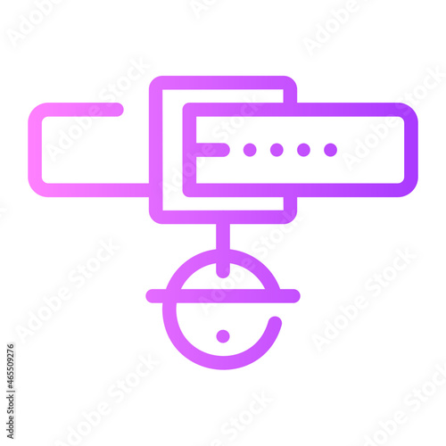 pet collar gradient icon